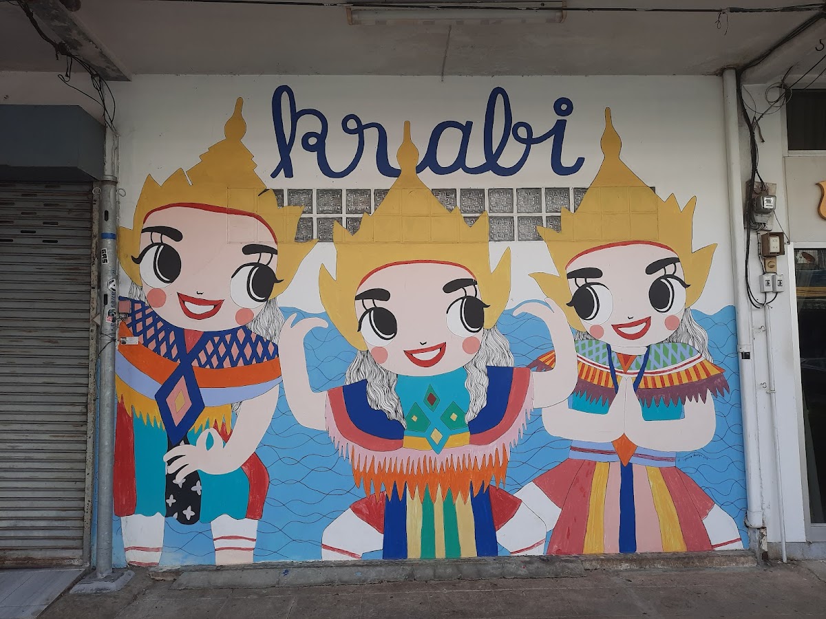 Krabi Street Art : 3 Little Manorah