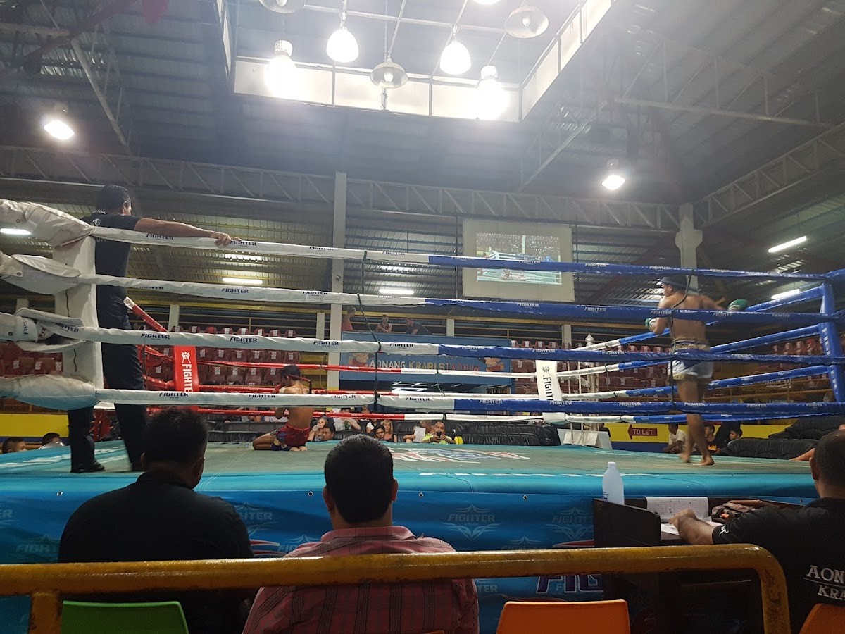 Ao nang krabi stadium and Aonang stadium gym. Thai boxing