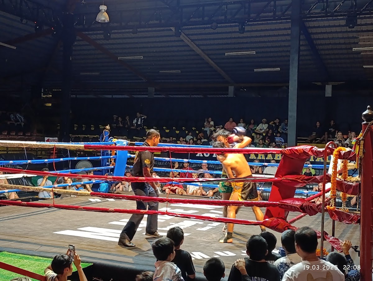 Ao nang krabi stadium and Aonang stadium gym. Thai boxing
